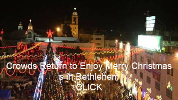 Crowds Return to Enjoy Merry Christmas in Bethlehem